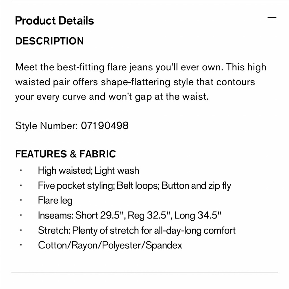 Express Curvy Flare High Rise Jeans - Picture 9 of 9